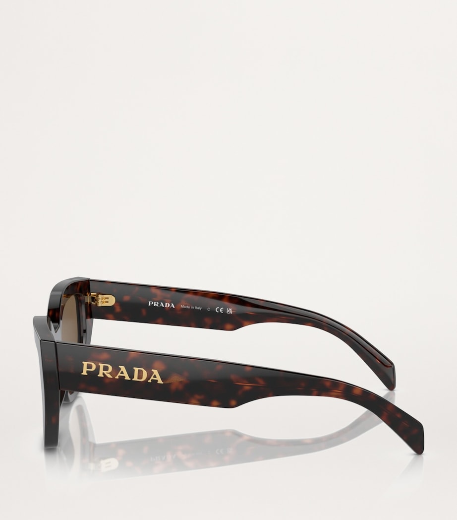 Prada Tortoiseshell Geometric Sunglasses Image 3