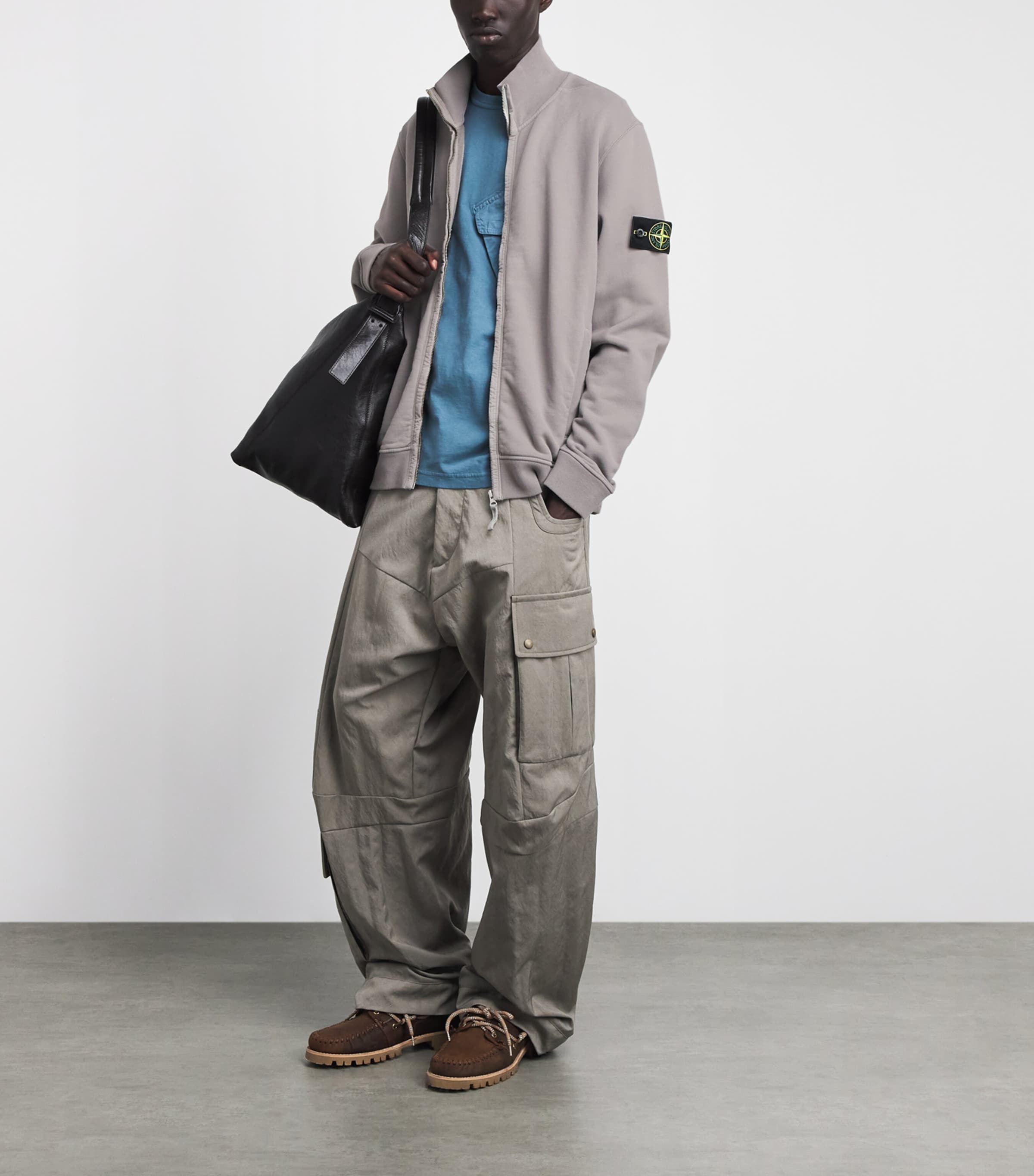 Stone Island Mens Organic Cotton Track Jacket Image 2
