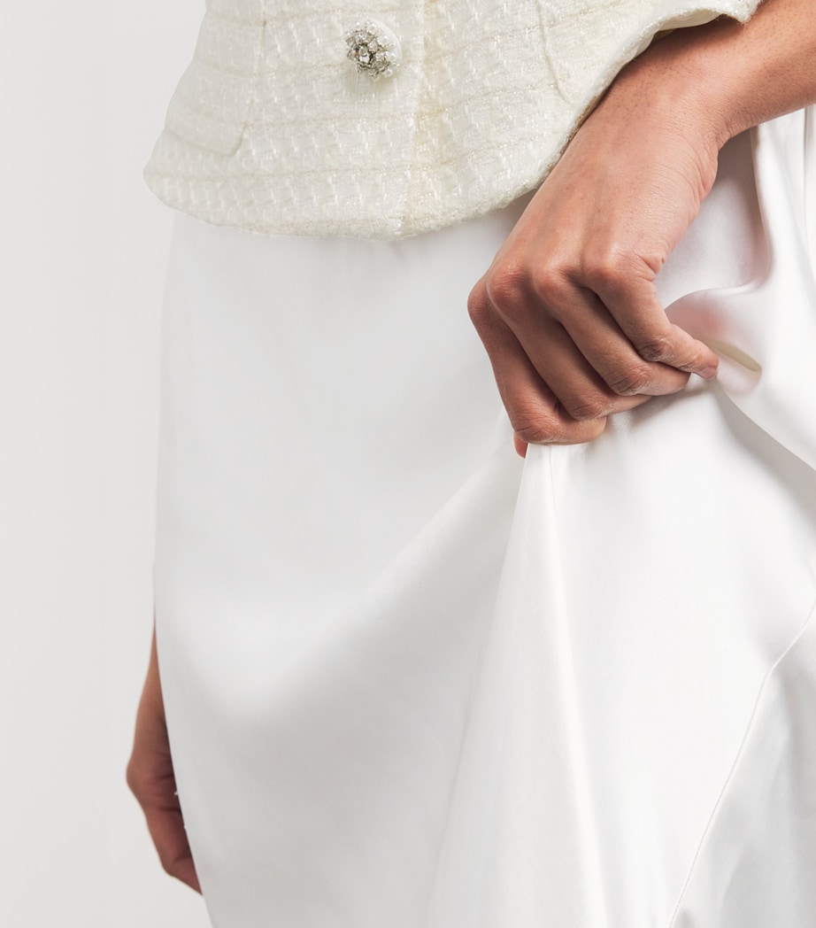 Tailored Belted Maxi Dress CREAM Image 4