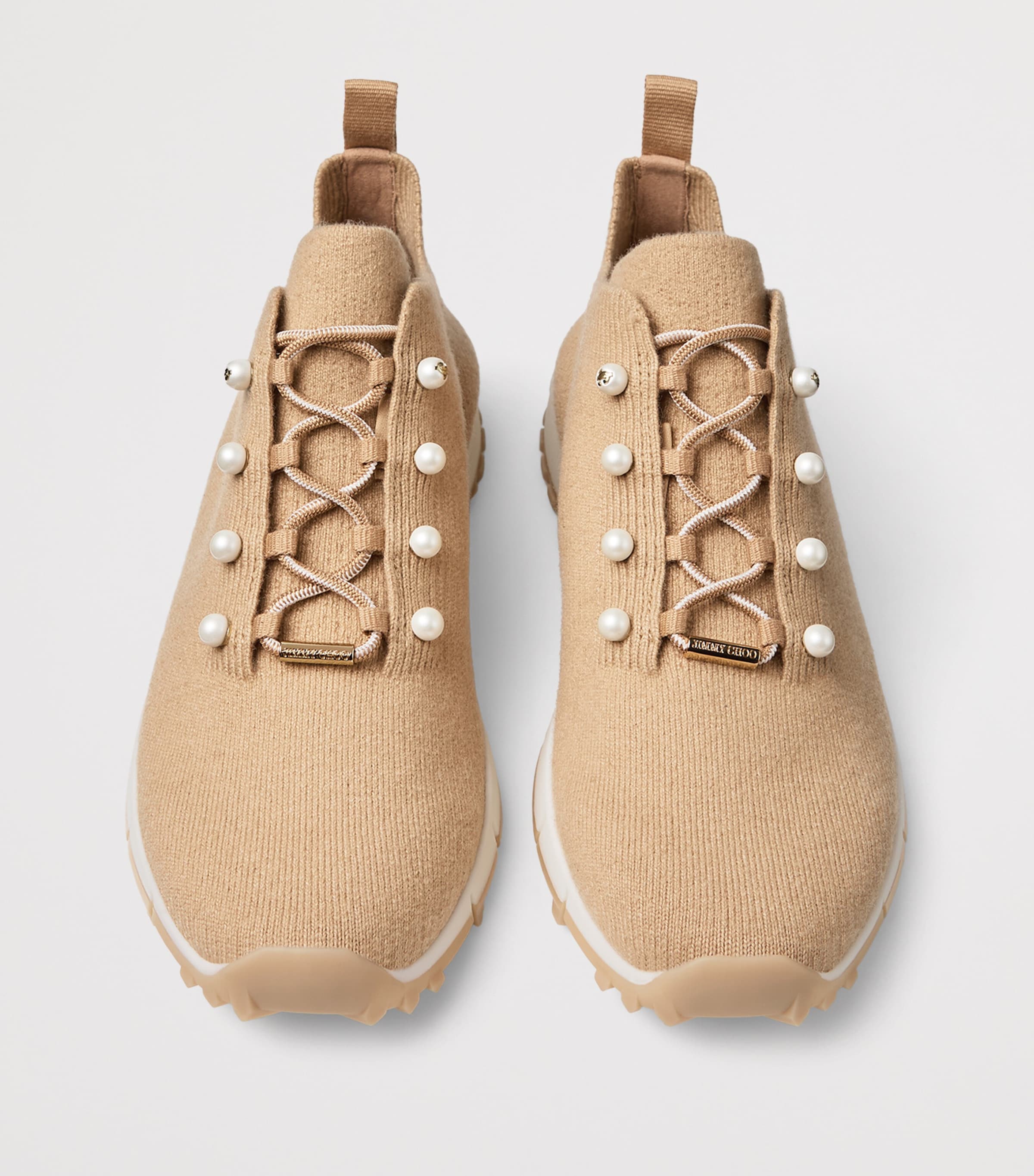 Jimmy Choo Veles Cashmere Sneakers V Chai Mix Image 4
