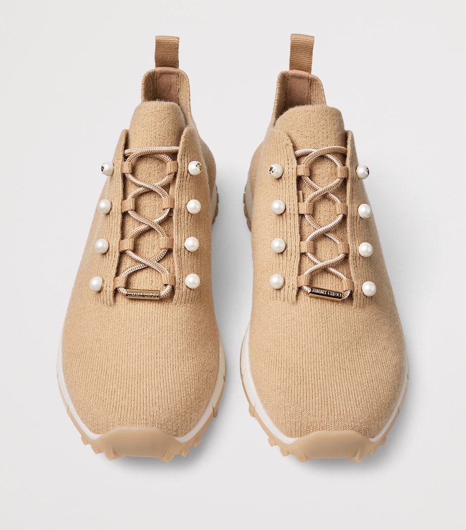 Jimmy Choo Veles Cashmere Sneakers V Chai Mix Image 4