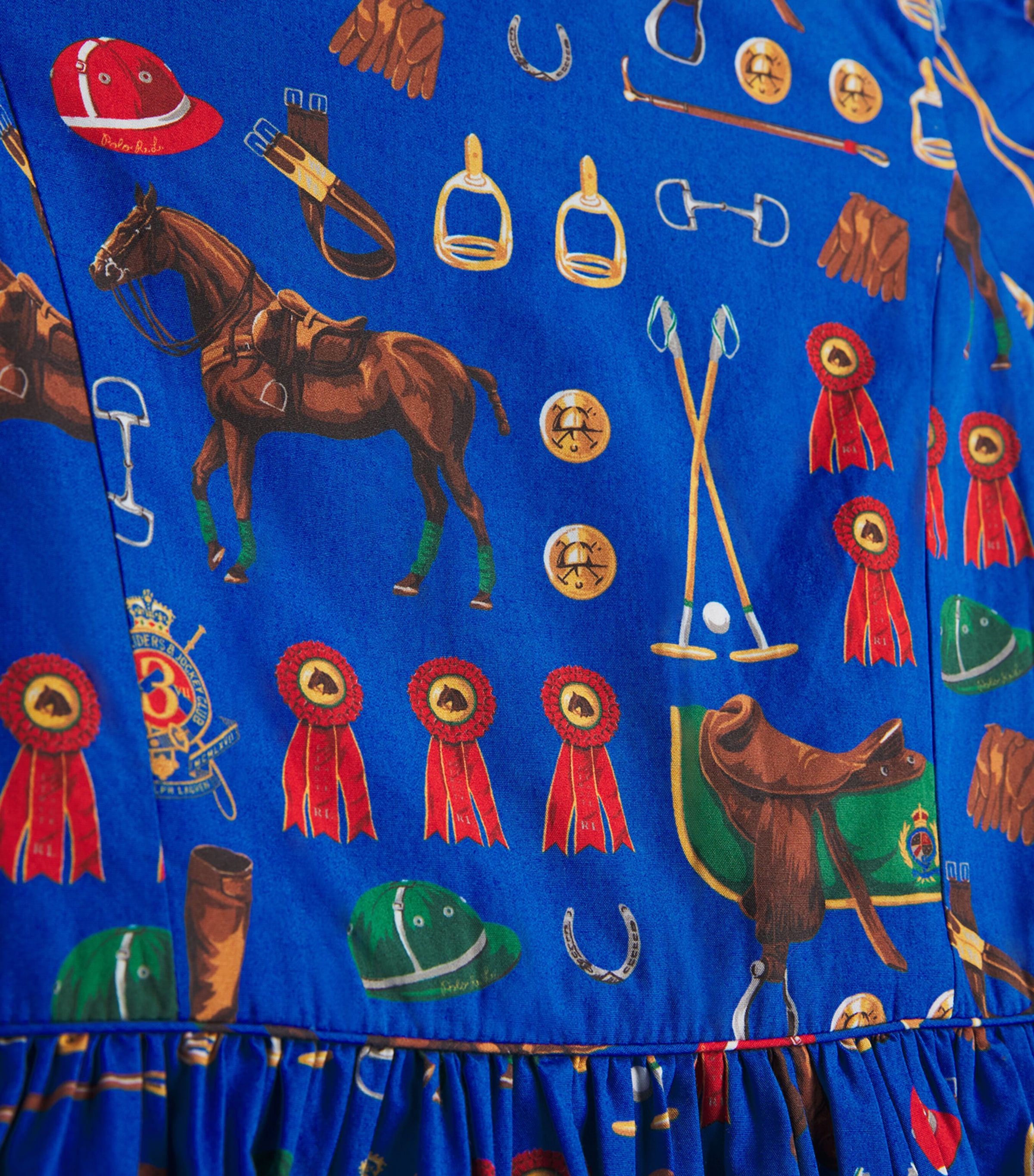 Cotton Poplin Printed Dress (2-7 Years) BLUE MULTI Image 3