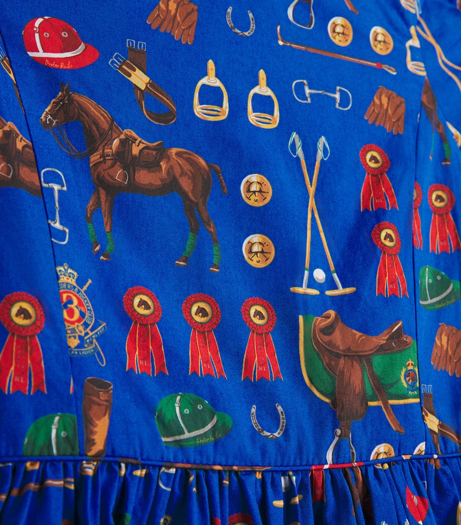 Cotton Poplin Printed Dress (2-7 Years) BLUE MULTI Image 3