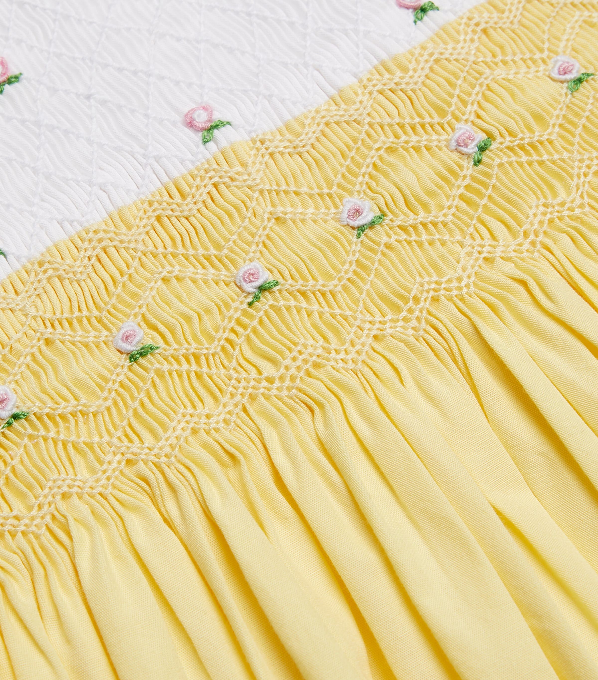 Rose Smocked Dress (6-11 Years) LEMON Image 4