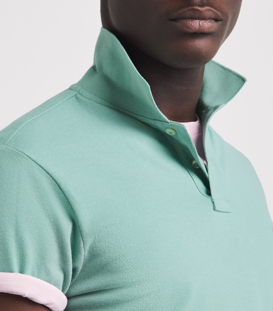 Polo Ralph Lauren Mens Cotton Mesh Slim-Fit Polo Shirt Image 3