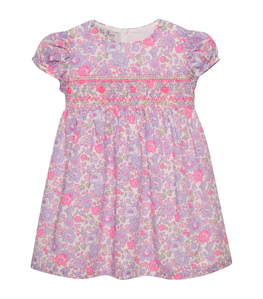 Trotters Cotton Floral Betsy Party Dress (3-24 Months) Lilac Betsy Image 1