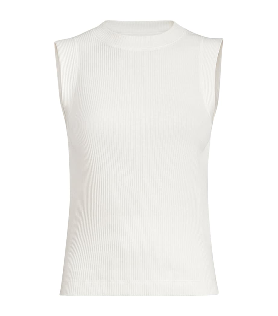 Brunello Cucinelli Womens Cotton Ribbed Tank Top Image 1