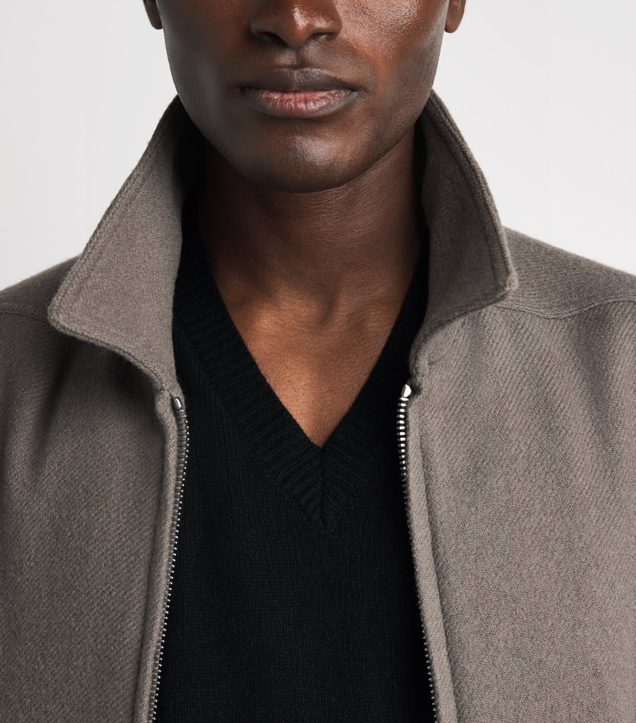 Rick Owens Mens Cashmere-Wool Tommy Sweater Black Image 3