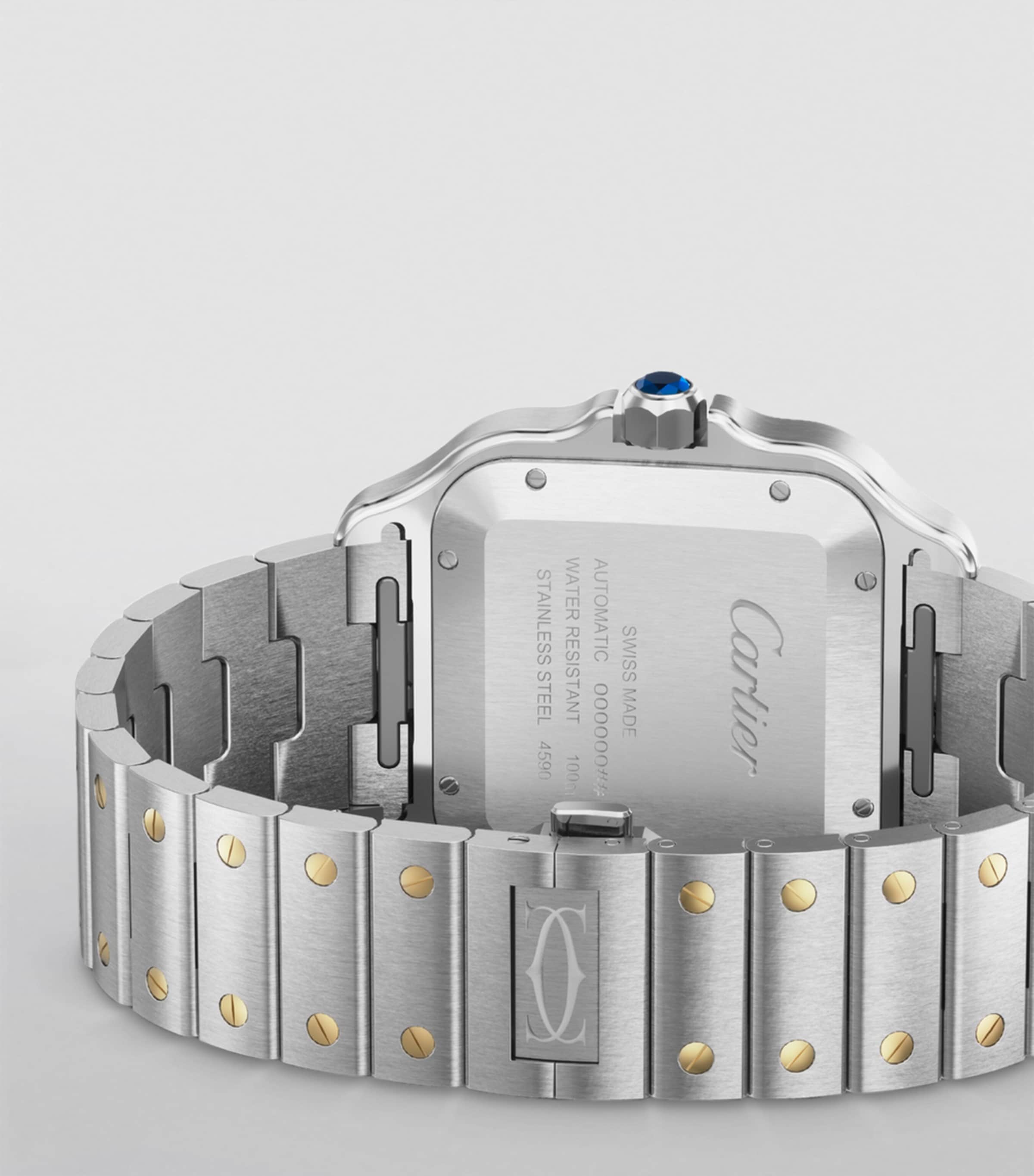 Yellow Gold and Stainless Steel Santos de Cartier Watch 39.8mm YELLOW GOLD Image 4