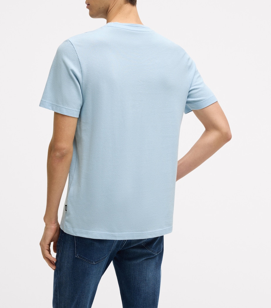 Cotton-Blend Bubble-Jacquard T-Shirt 450 Image 3