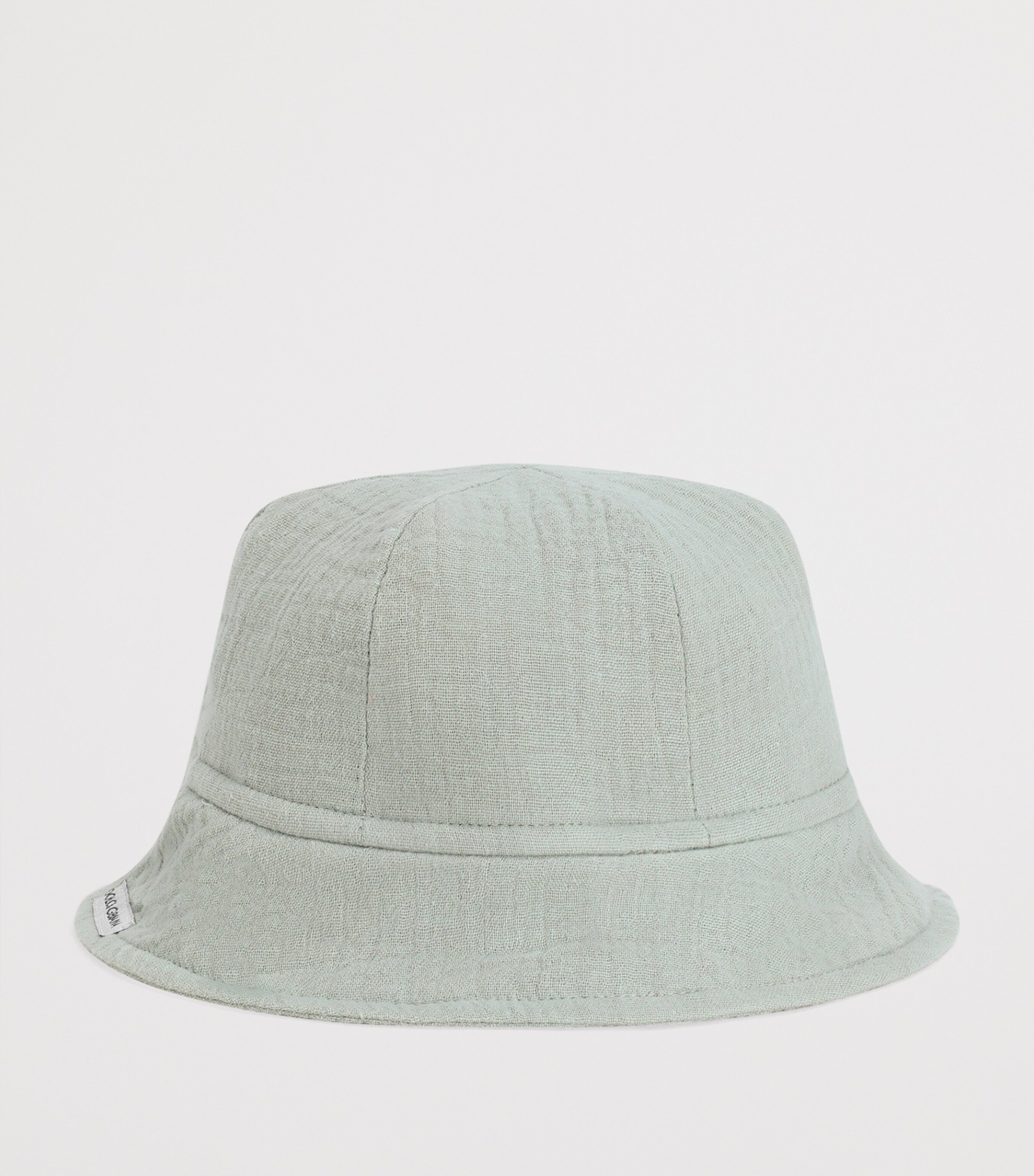 Dolce&Gabbana Kids Cotton DG Bucket Hat Grey Green Image 2