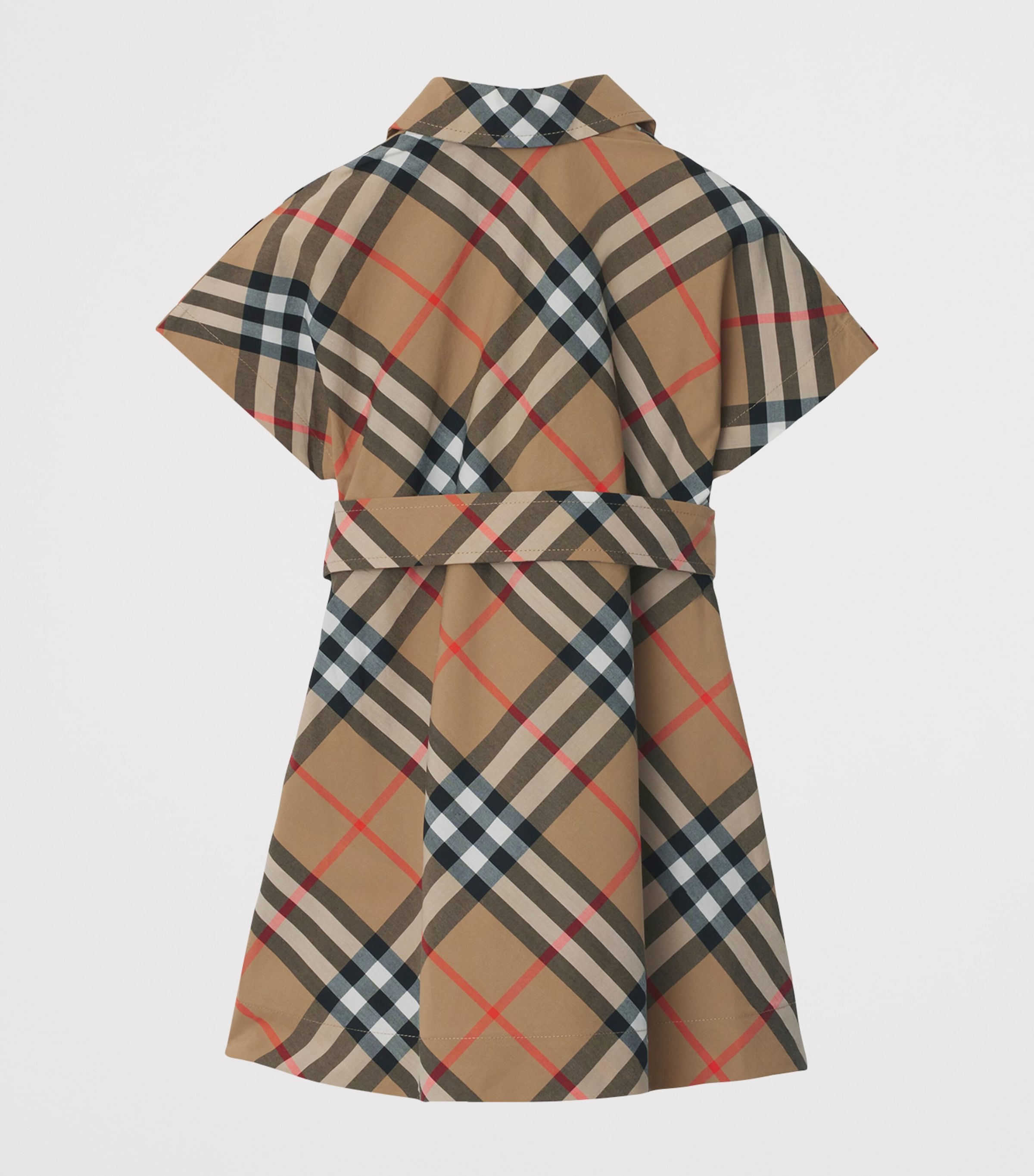 Cotton Check Shirt Dress (6-18 Months) SAND IP CHECK Image 2