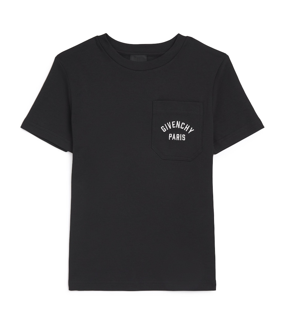 Cotton Logo Embroidered T-Shirt (4-12+ Years) H31122/09BBLACK Image 1