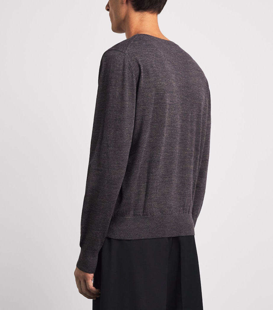 Lemaire Mens Merino Wool Sweater Ecorce Image 5