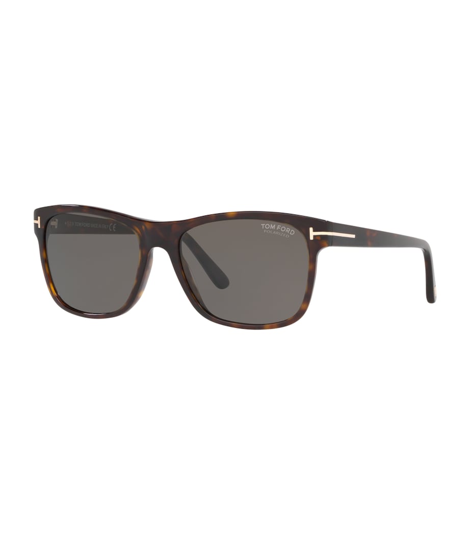 Tortoiseshell Giulio Rectangular Sunglasses BROWN Image 4