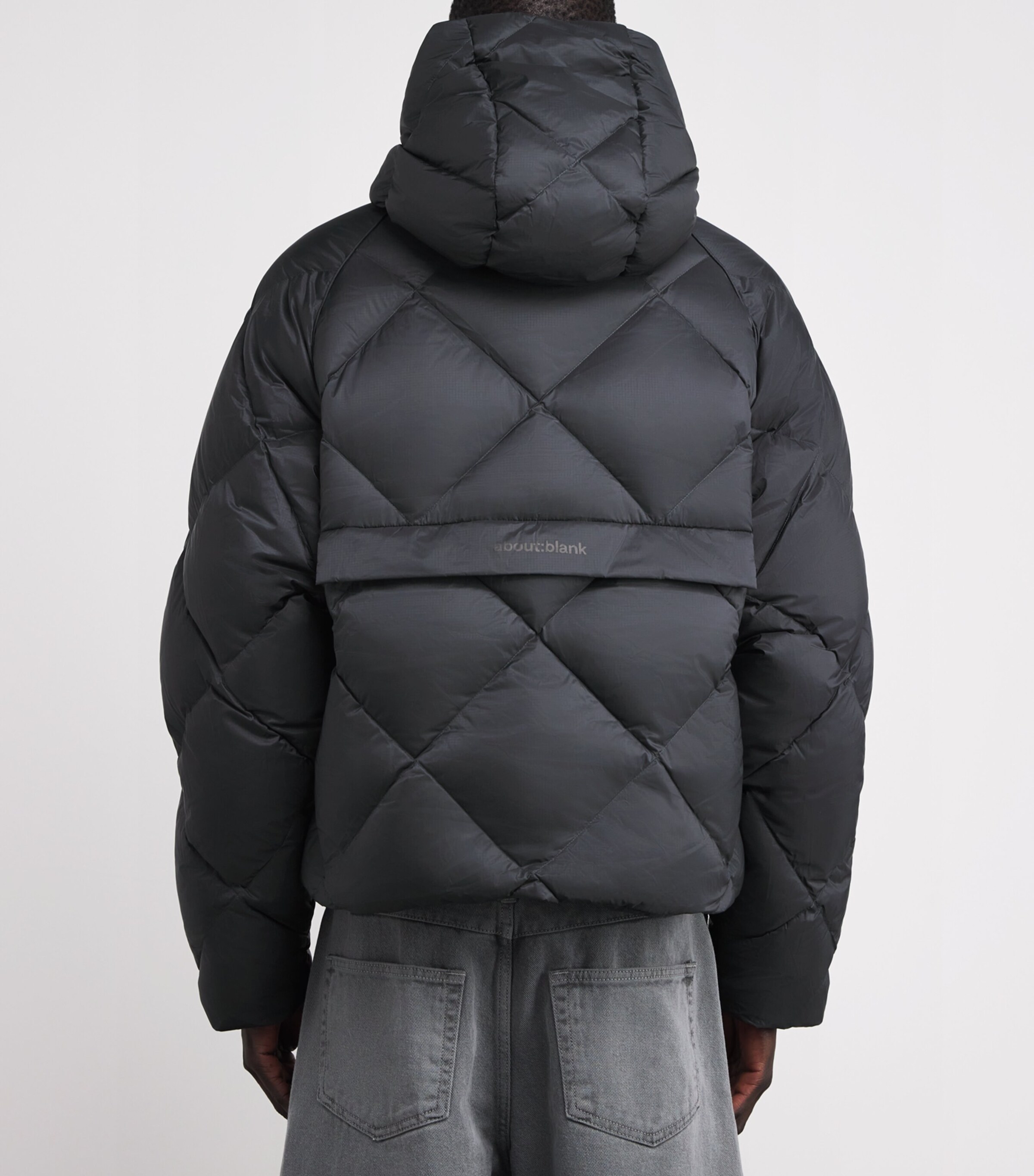 Down Diamond-Quilted Puffer Jacket DUSTY BLACK Image 4