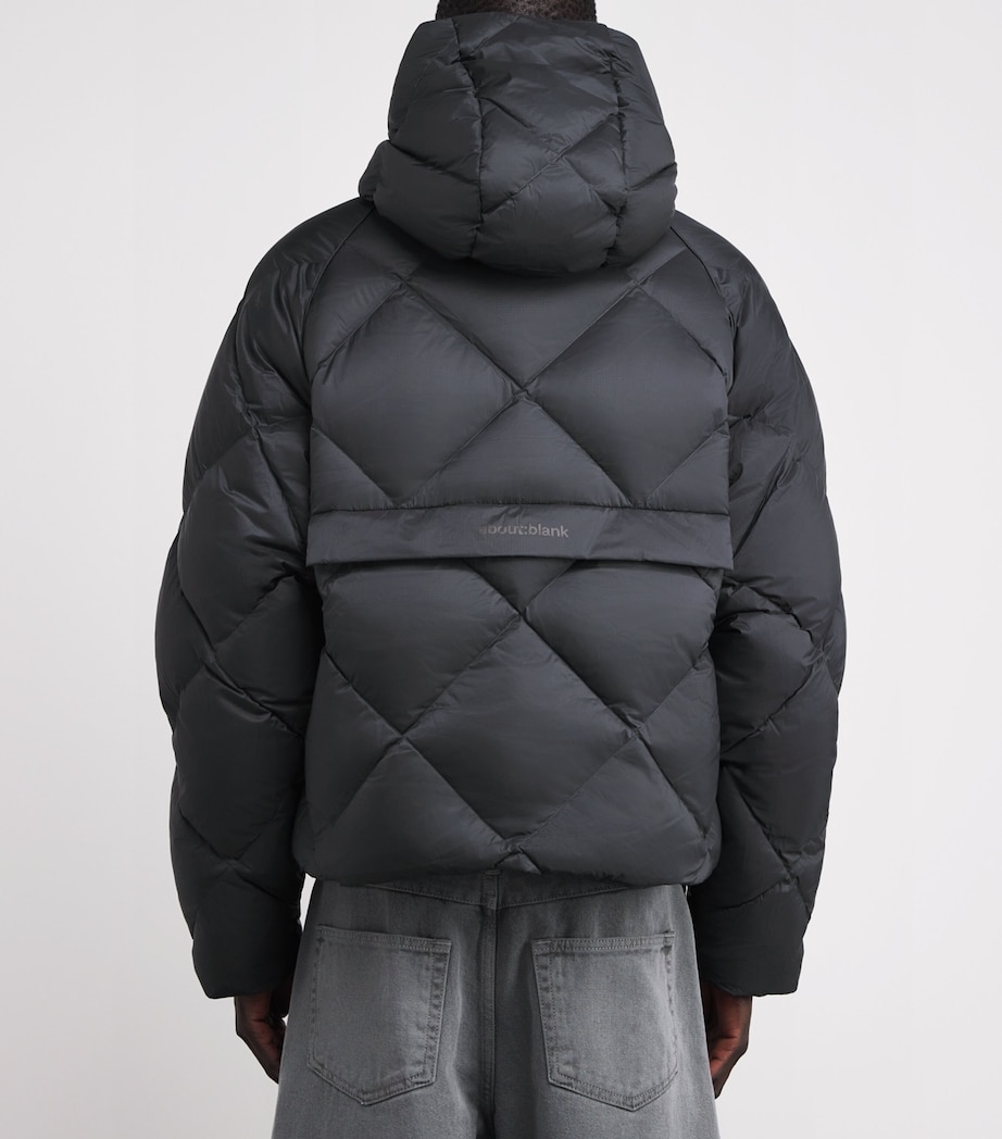 Down Diamond-Quilted Puffer Jacket DUSTY BLACK Image 4