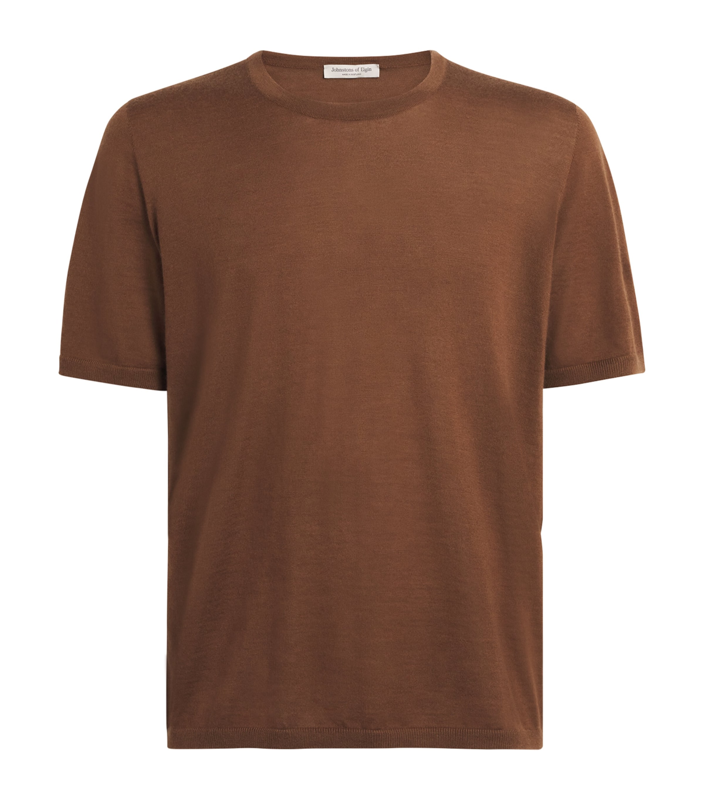 Superfine Cashmere T-Shirt SB7300 DARK CAMEL Image 1