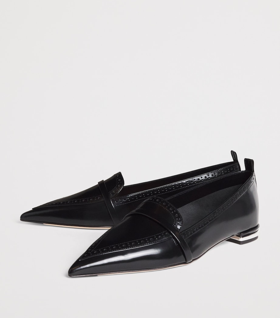 Patent Leather Dora Loafers BLACK Image 3