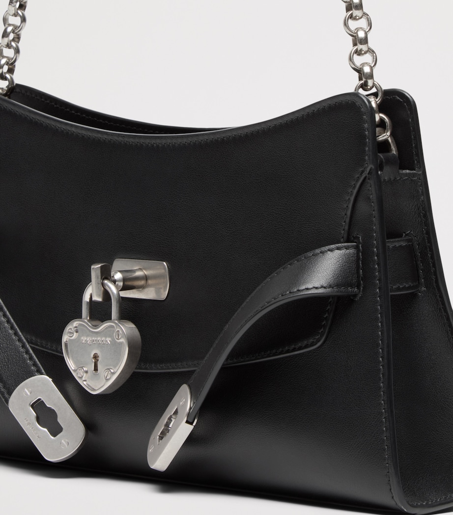 McQueen Mini Leather Locke Shoulder Bag Image 6