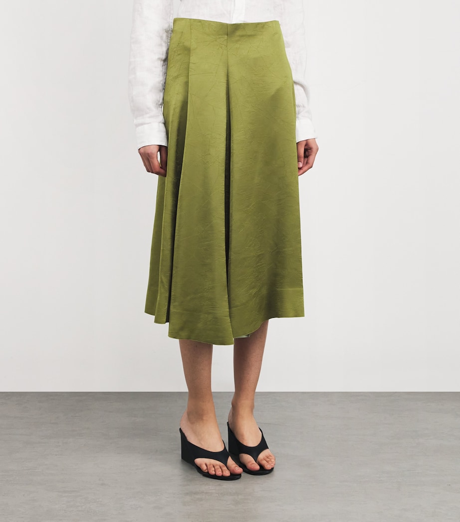 Satin Midi Skirt 383HER Image 3