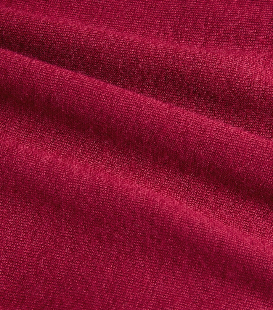 Cashmere Cashair V-Neck Sweater RUBY Image 5