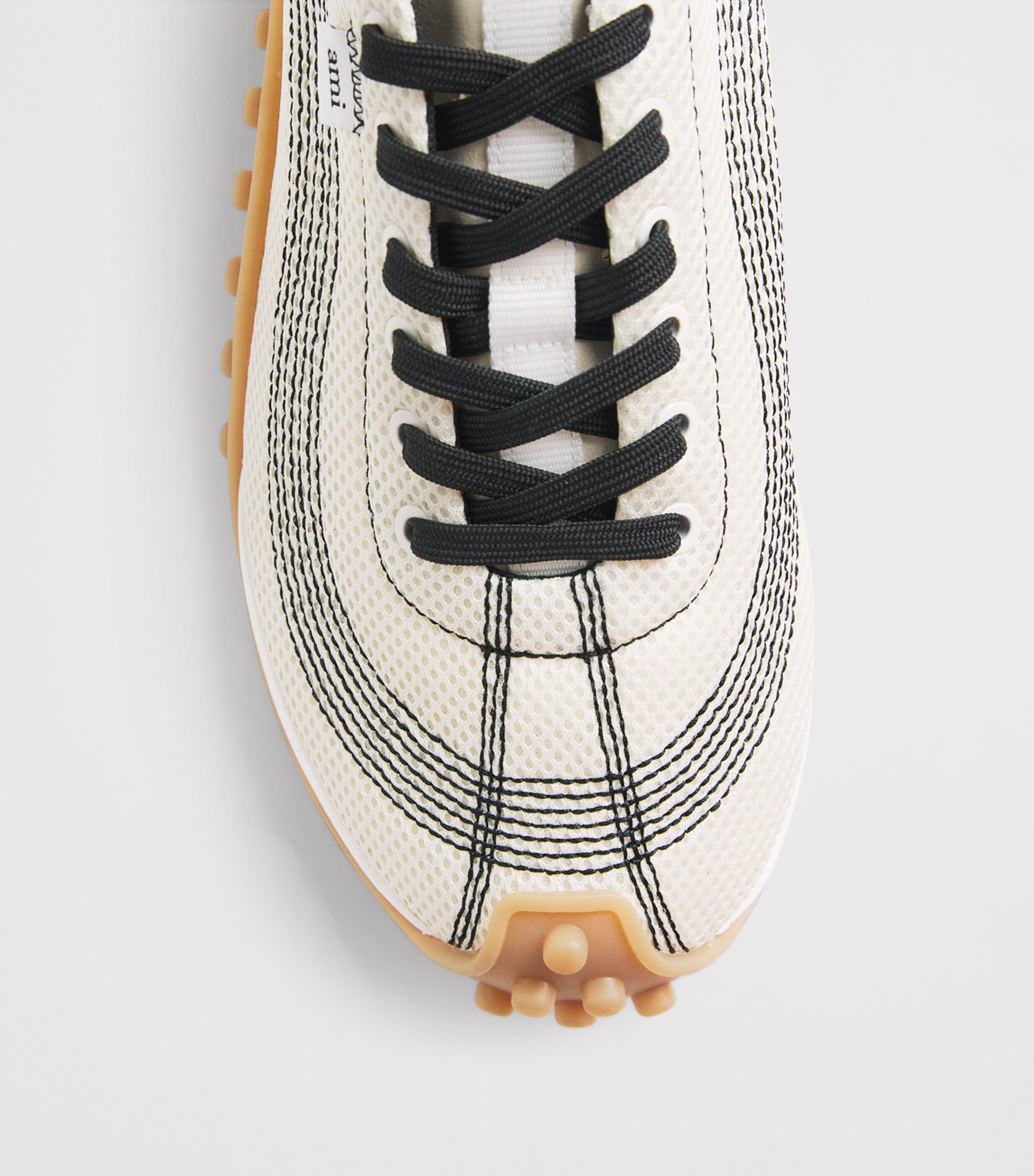 AMI Paris Mirage Sneakers Blanc Creme Image 6