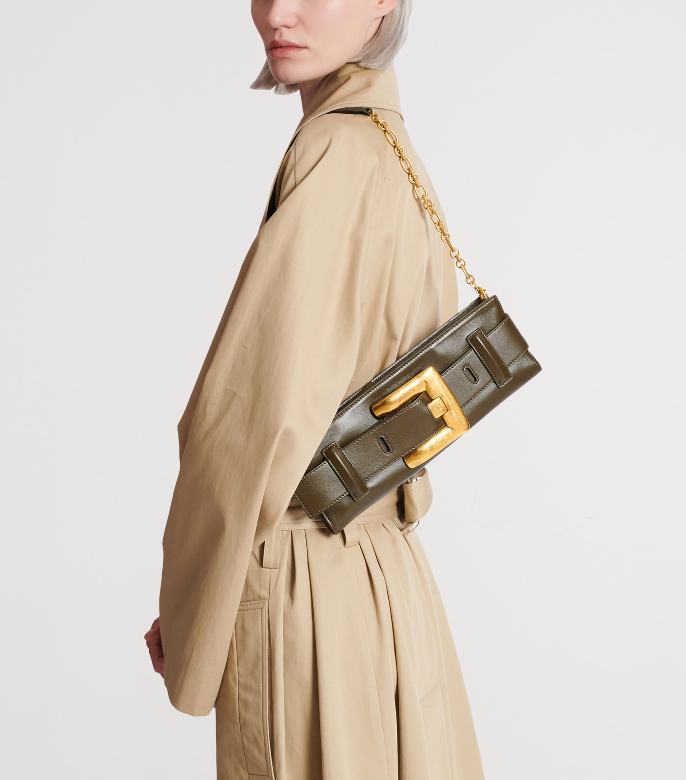 Leather Anthem Clutch Bag 7DT JUNGLE Image 2