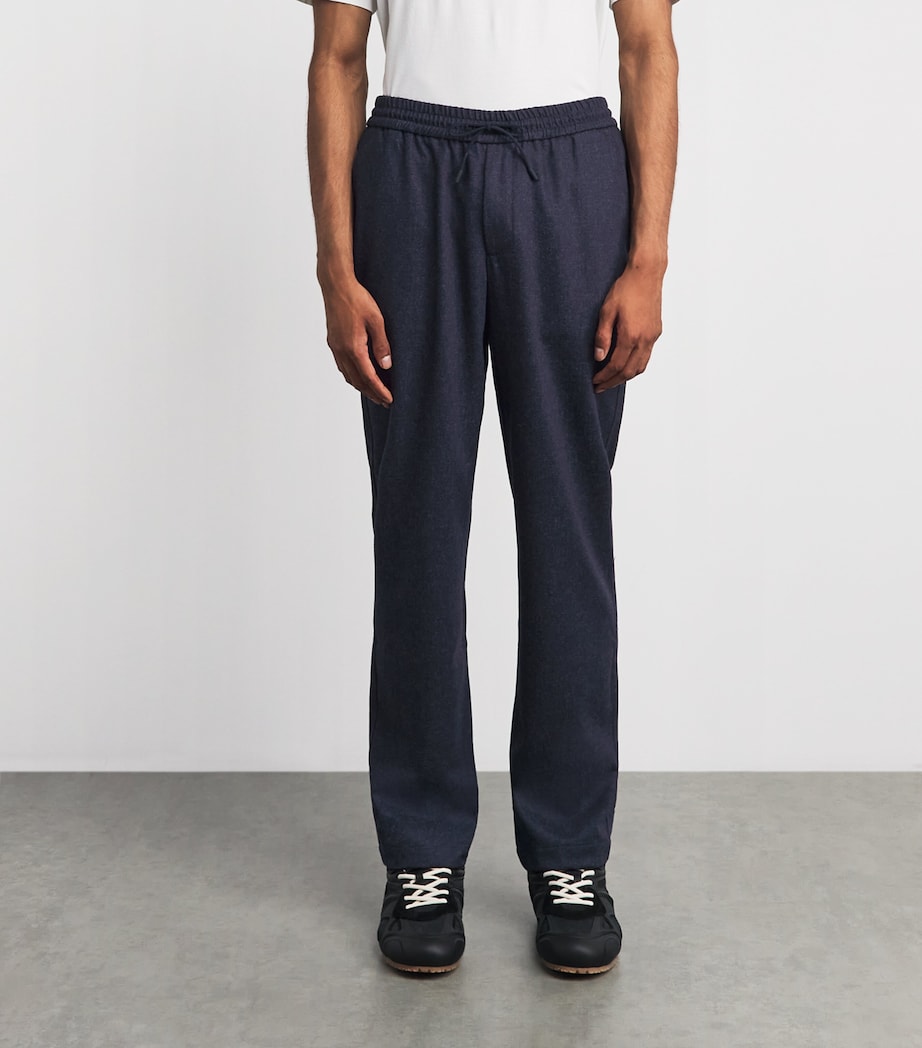 Sease Mens Virgin Wool Mindset Slim Trousers Denim Blue Image 4