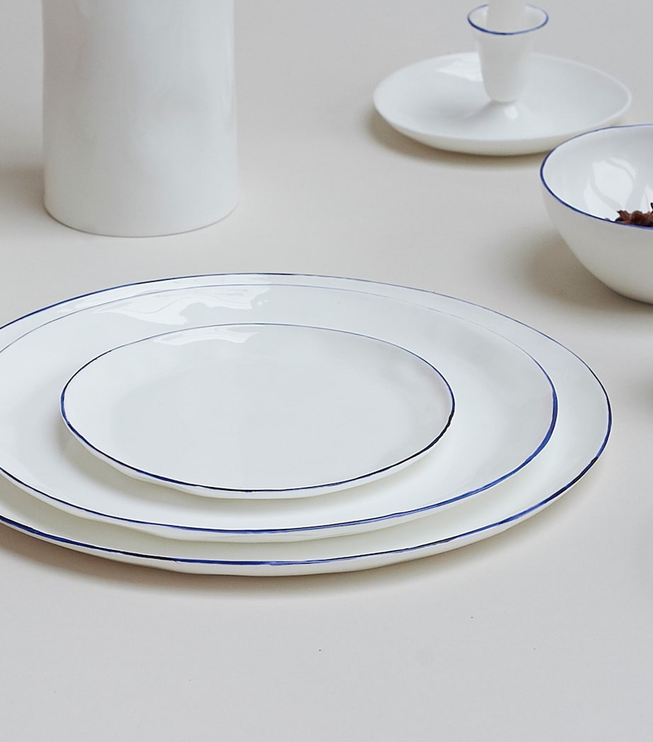 Set of 4 Cobalt Dinner Plates (28.5cm) COBALT (BLUE) Image 6
