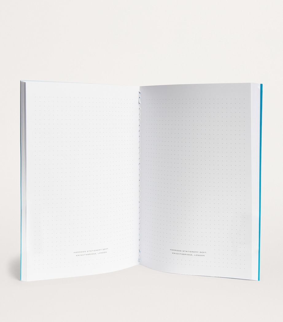 Harrods A6 Logo Notebooks (Set of 3) Blue Image 2