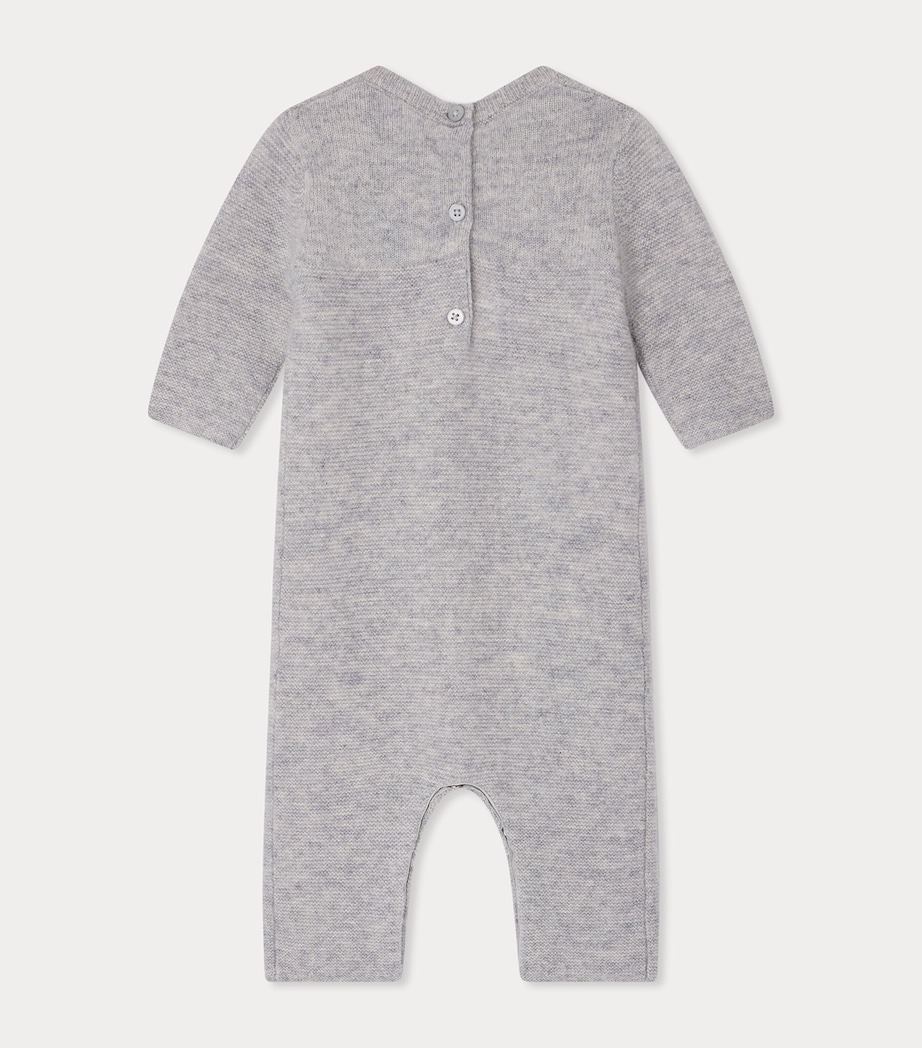 Cashmere Playsuit (1-18 Months) GRIS CHINE C. Image 2