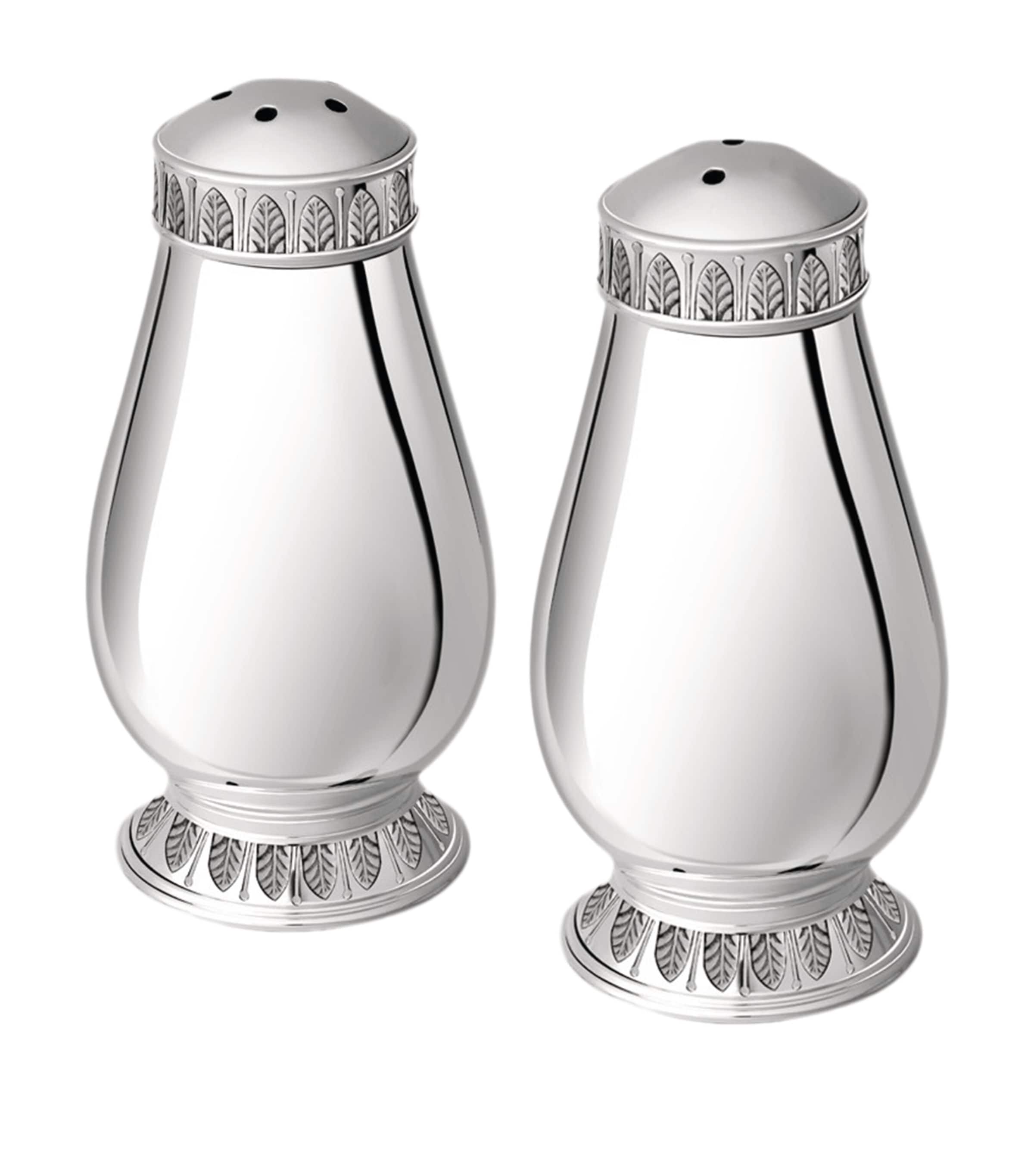 Christofle Silver-Plated Malmaison Salt and Pepper Shakers Silver Image 1