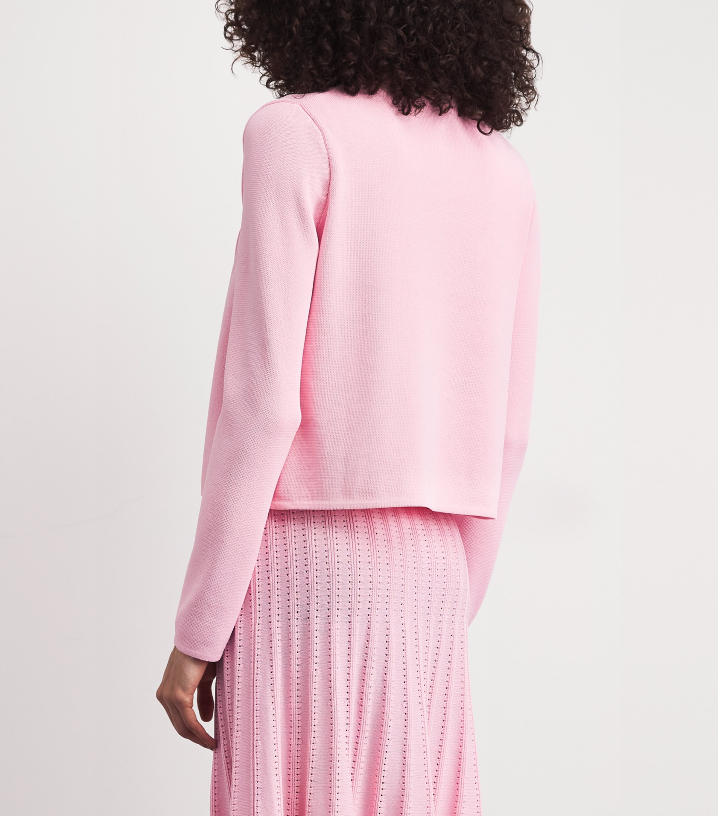 Edeline Lee Womens Knitted Sylvia Cardigan Pink Image 5