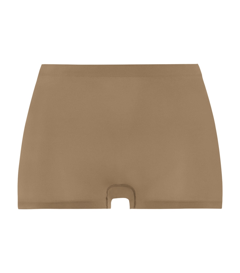 Hanro Womens Touch Feeling Boy Shorts Suede Camel Image 1