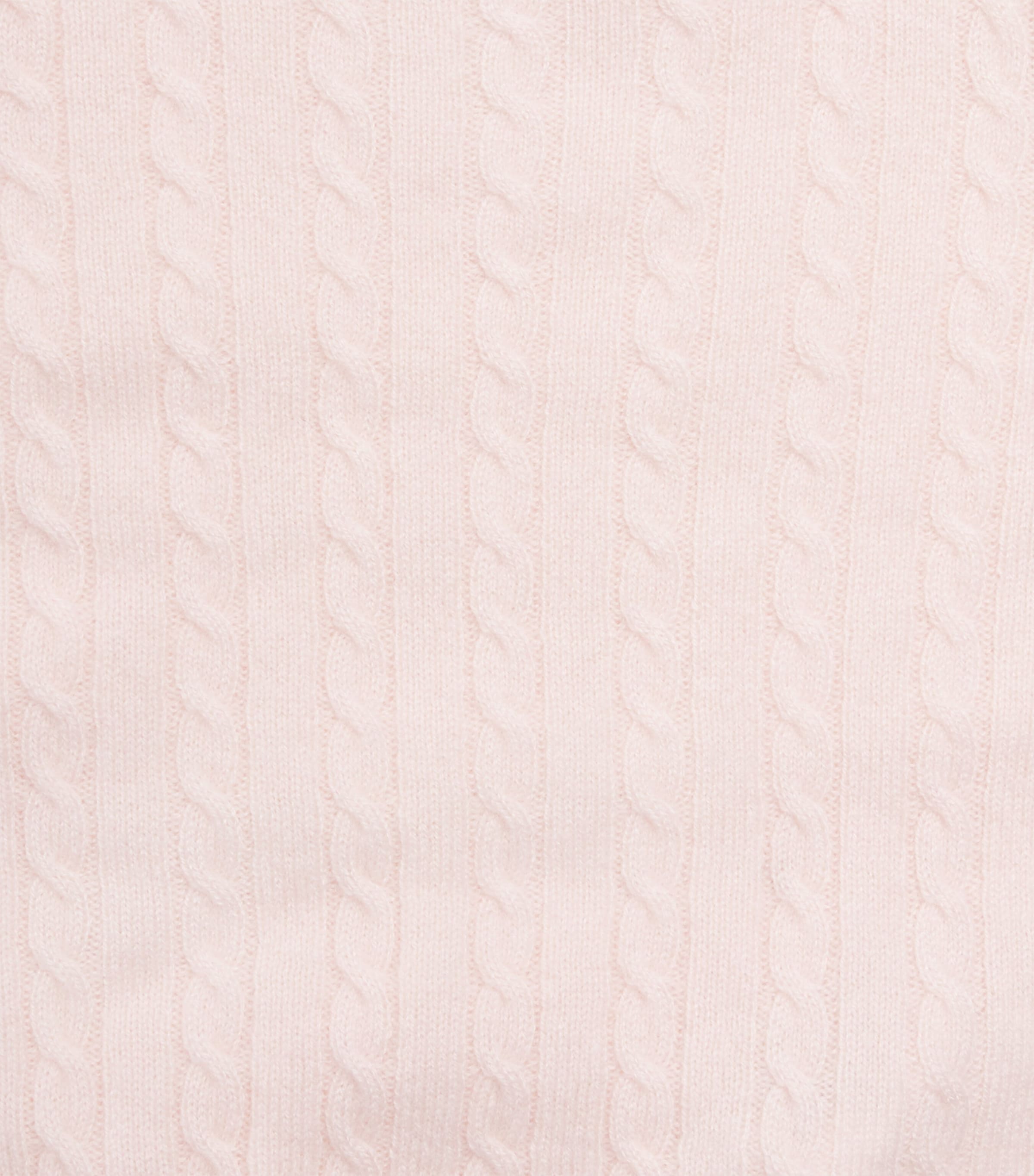 Cashmere Cable-Knit Sweater (0-12 Months) PALE PINK MELANGE Image 4