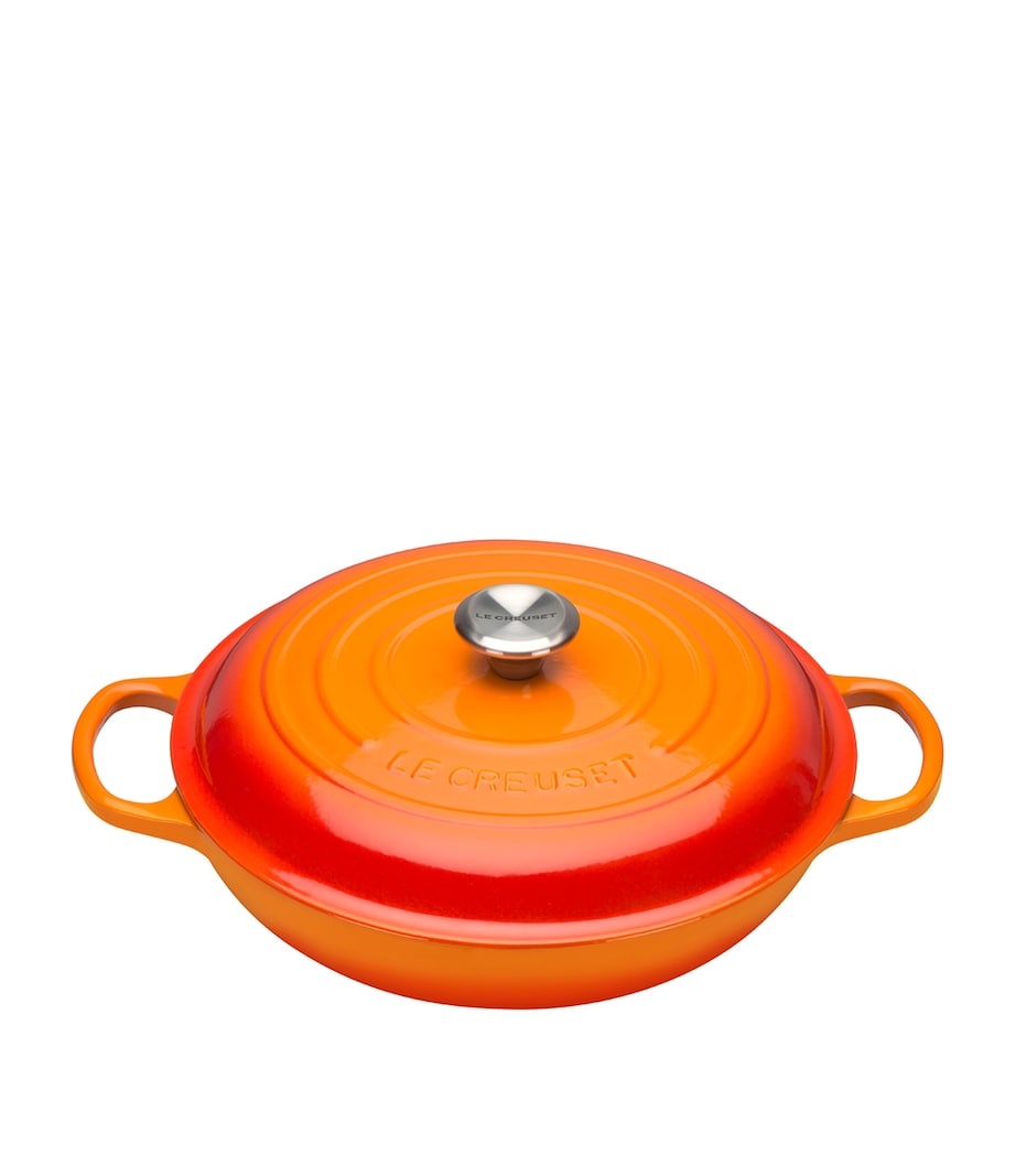 Cast Iron Round Casserole Dish (26cm) VOLCANIC Image 1