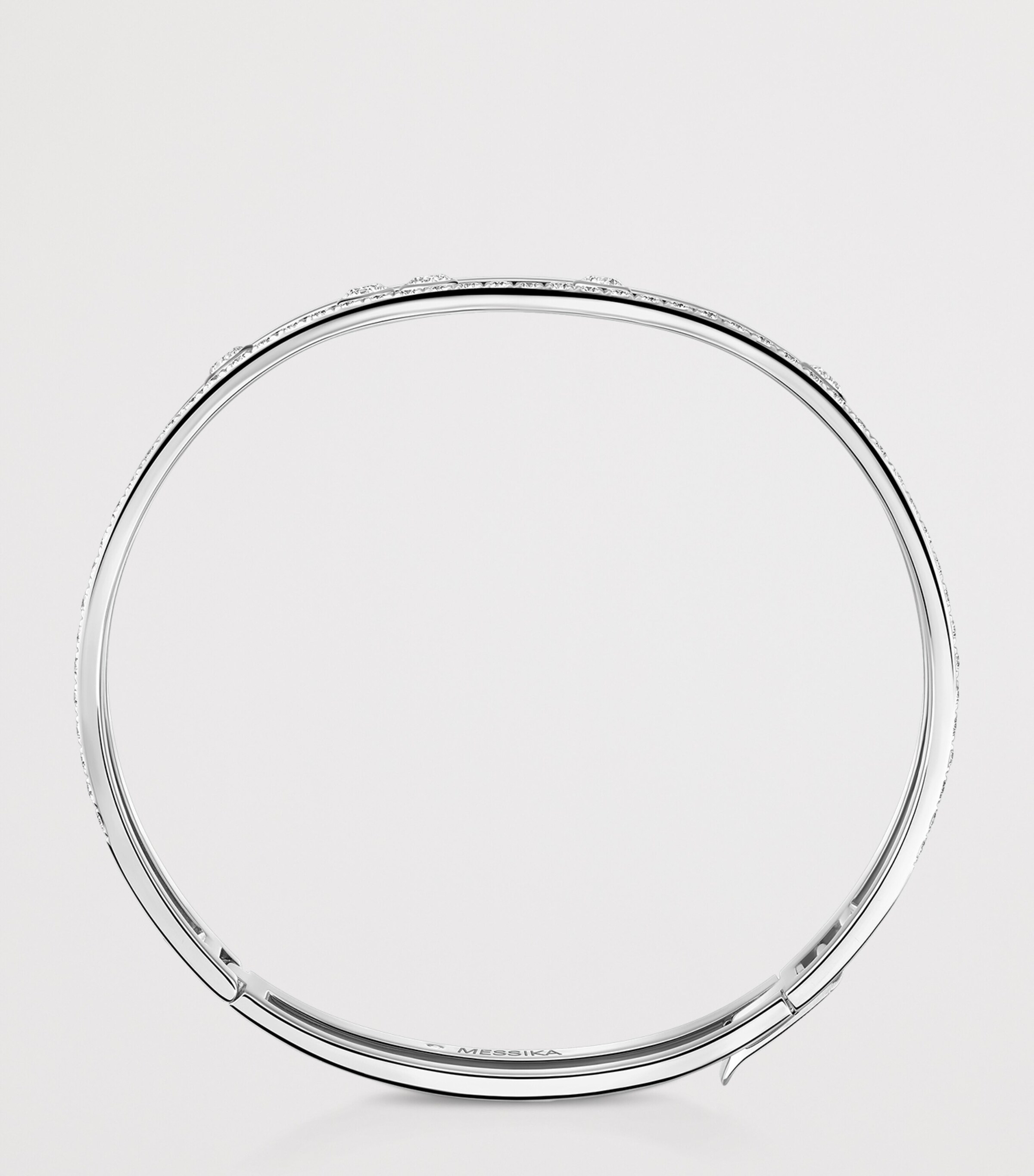 Messika Move Romane White Gold and Diamond Bangle (0.69ct) White Gold Image 3