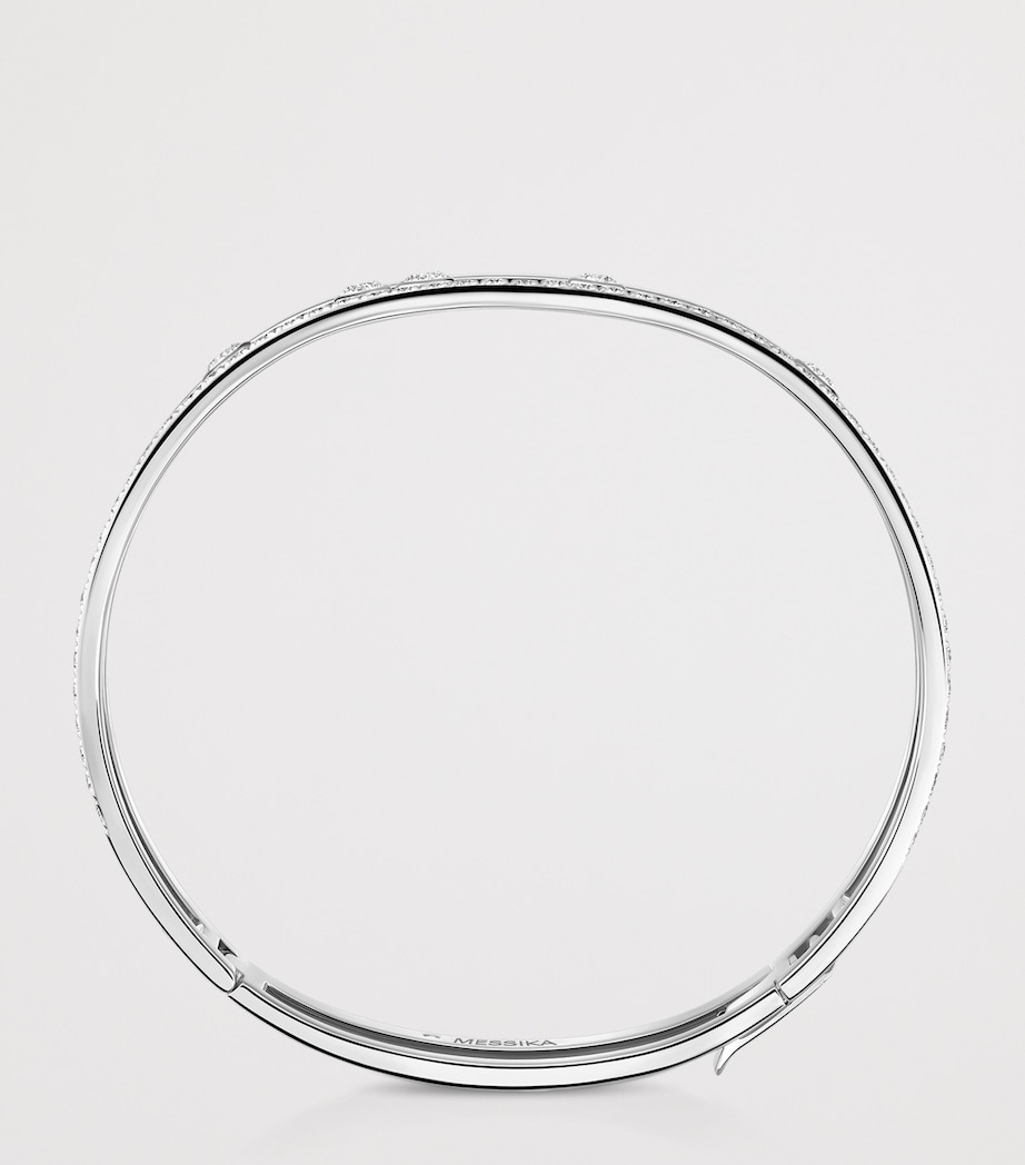 Messika Move Romane White Gold and Diamond Bangle (0.69ct) White Gold Image 3