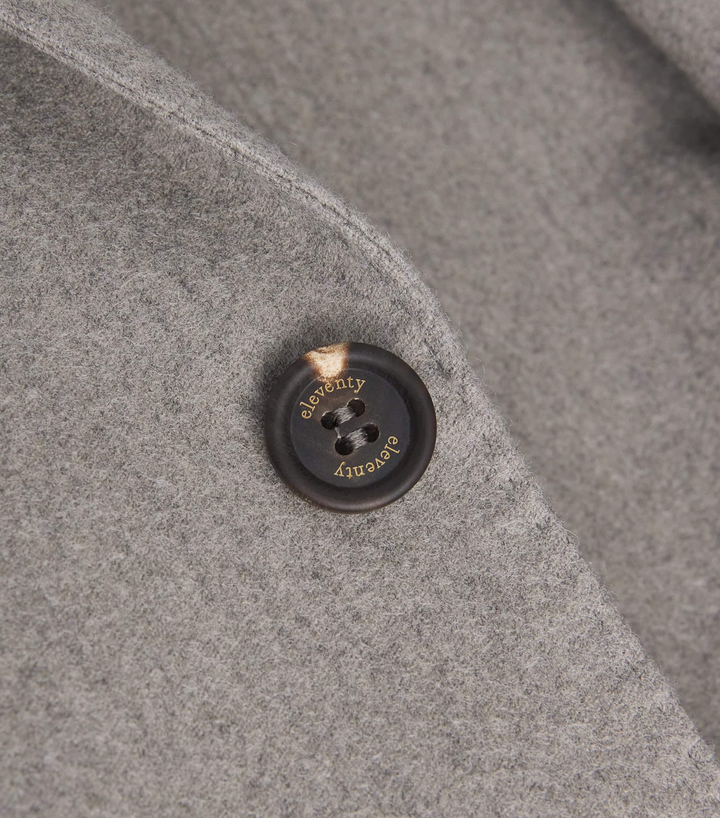 Eton Mens Wool Flannel Soft Blazer Beige Wool Image 5