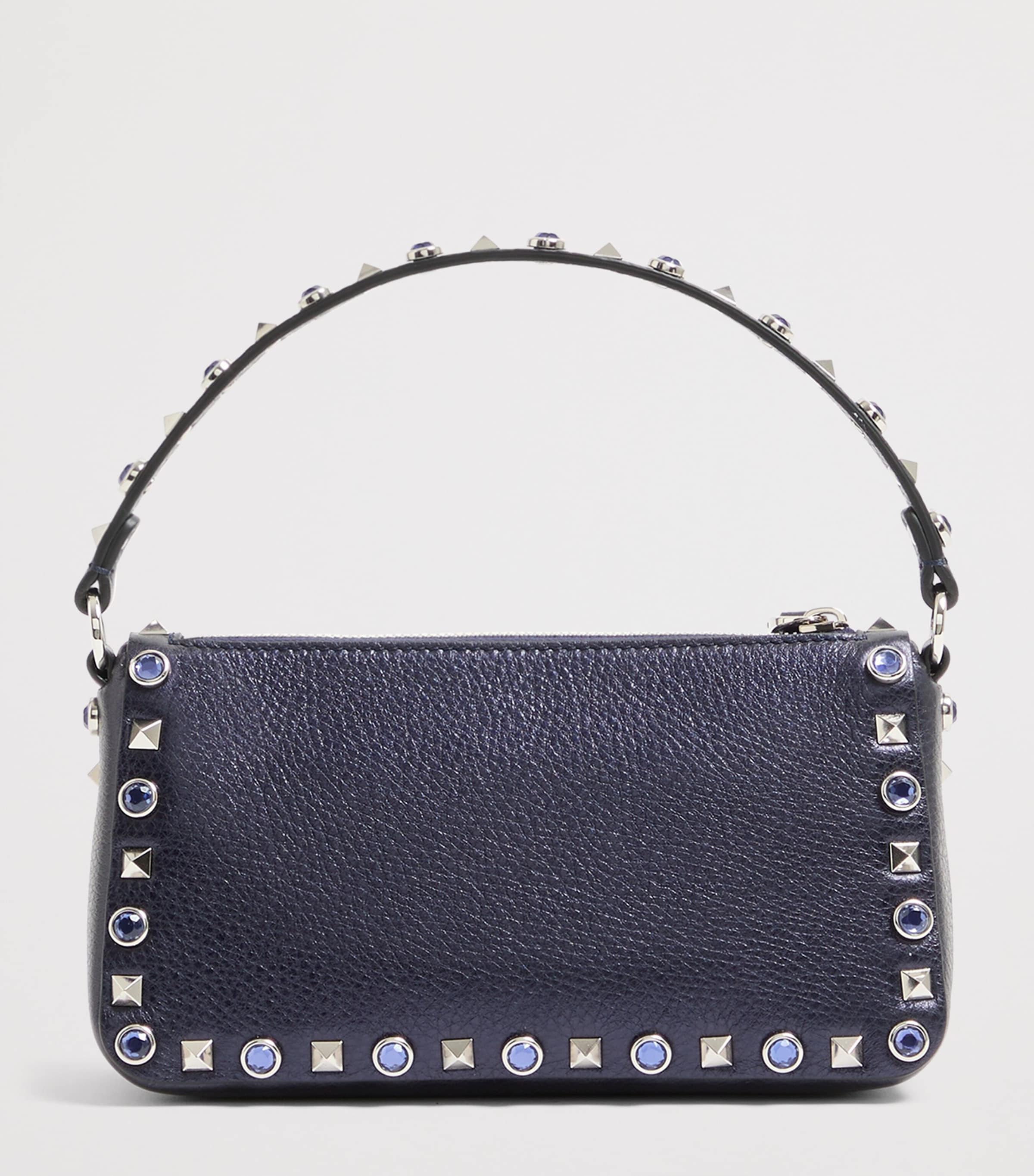 Valentino Garavani Small Leather Rockstud Shoulder Bag Image 4