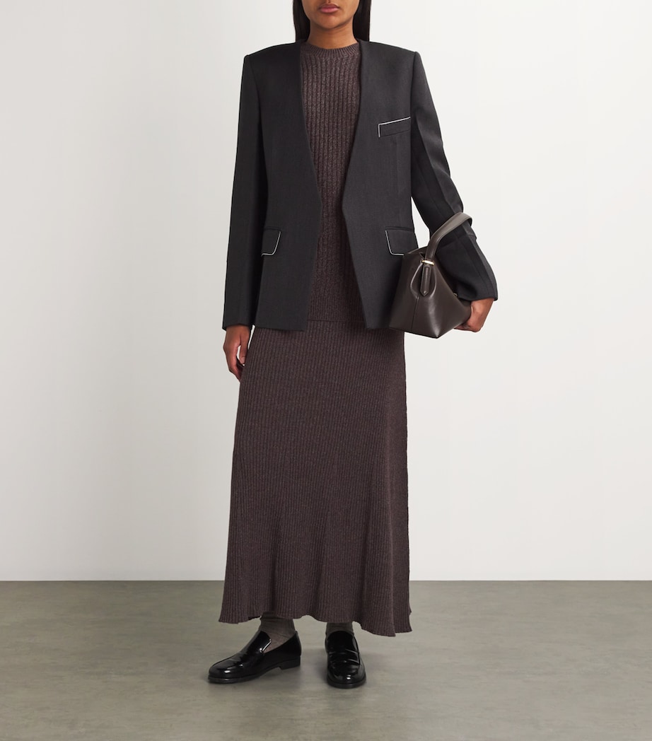 Cashmere Ribbed Sweater 004949 DK RUSSET MRL Image 2