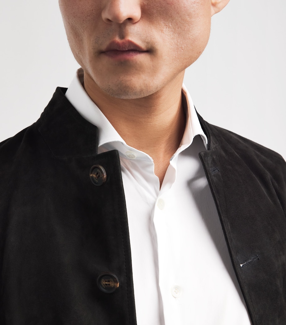 Eleventy Mens Stretch-Cotton Shirt Bianco Image 3