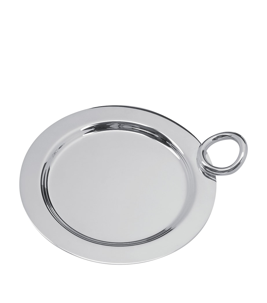 Silver-Plated Vertigo Bottle Coaster (14cm) SILVER Image 1