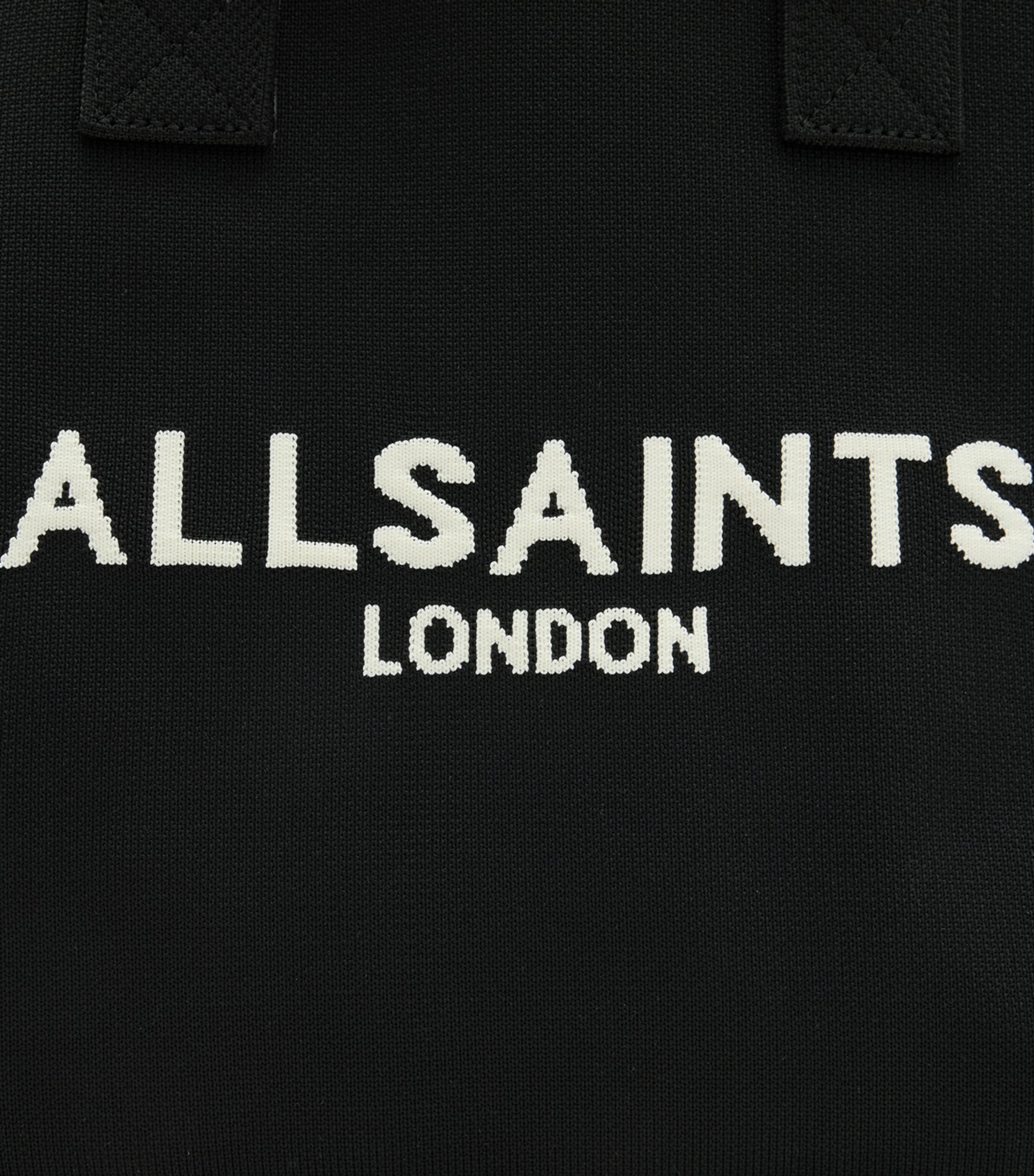 AllSaints Medium Izzy Logo Tote Bag Black Image 4