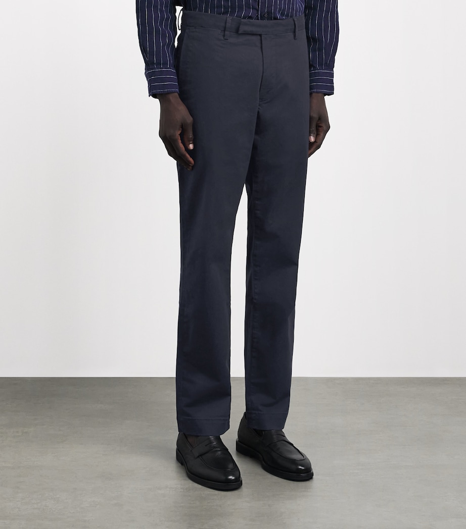 Polo Ralph Lauren Mens Stretch-Cotton Straight Chinos Navy Image 4