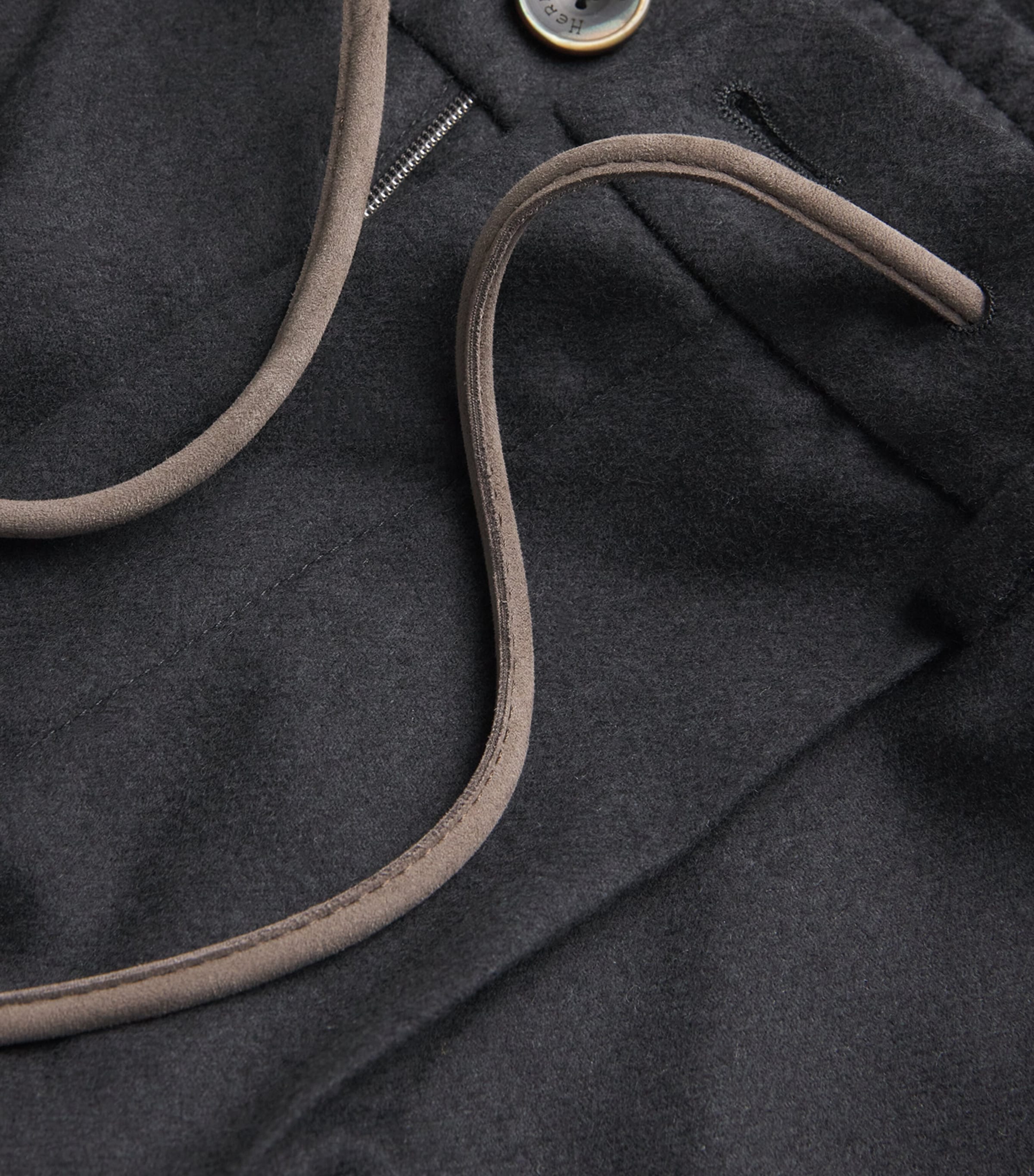 Silk-Cashmere Cargo Trousers BLACK Image 5