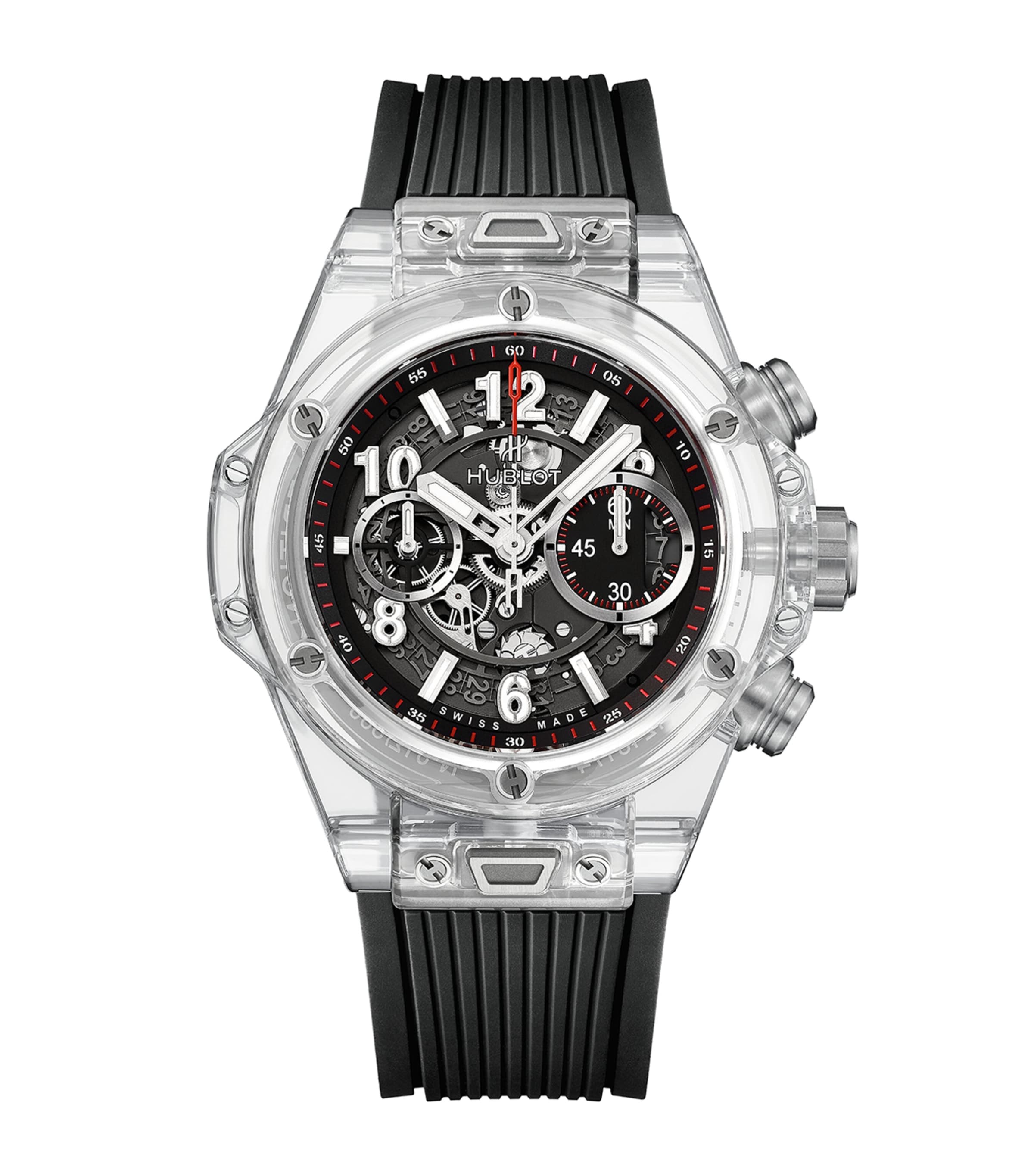 Shop Hublot Sapphire Big Bang Unico Magic Watch In Black