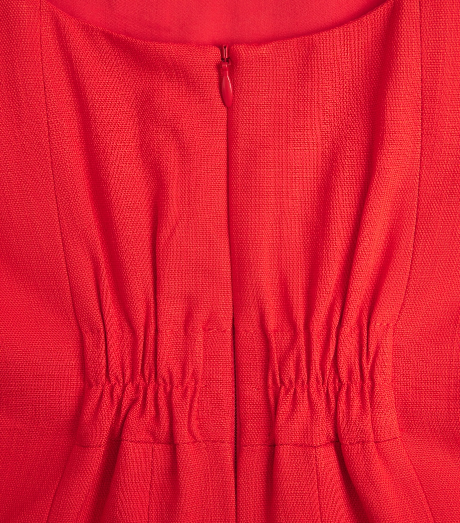 ME+EM Womens Crepe Contour Maxi Dress Lipstick Red Image 6
