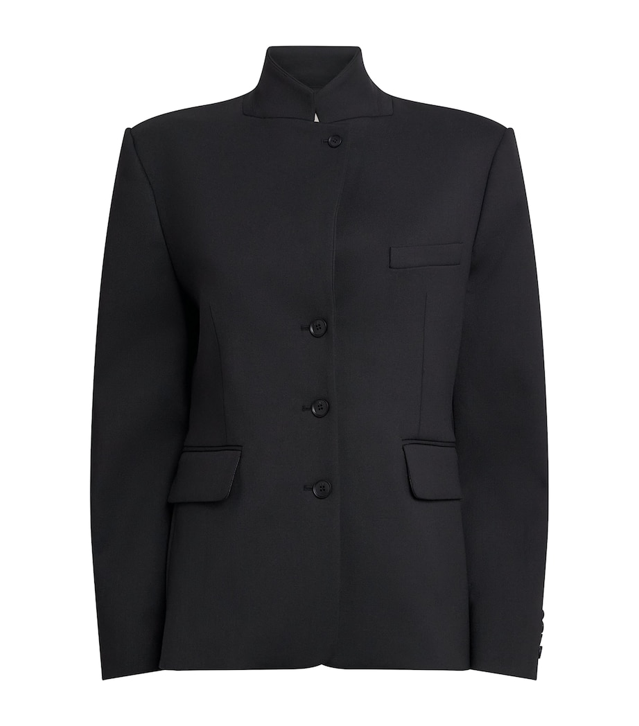 Almada Label Womens Cillian Tailored Blazer Black Image 1